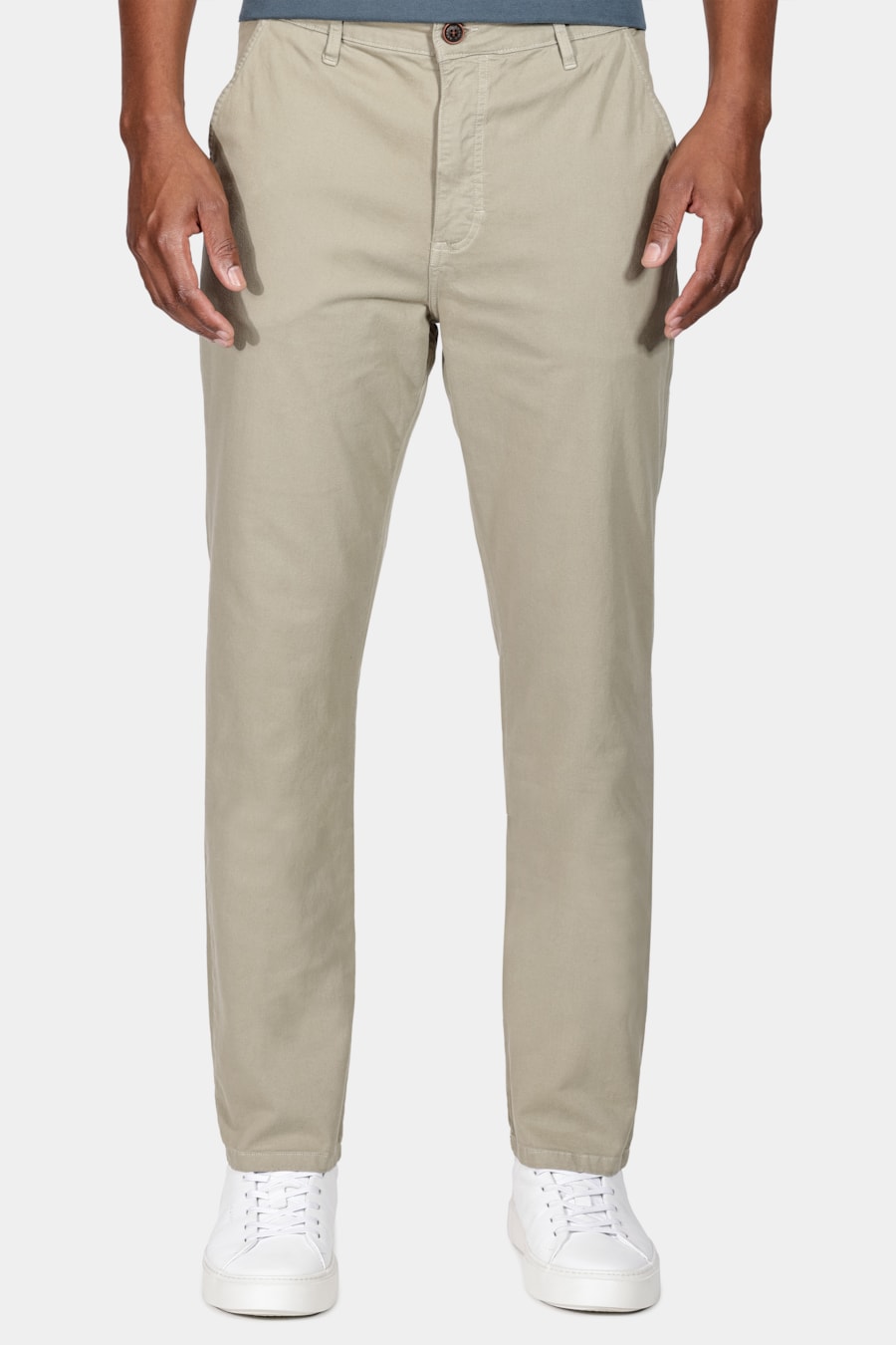 Calça Chino Básica Cinza Rato — foto 1 de 5