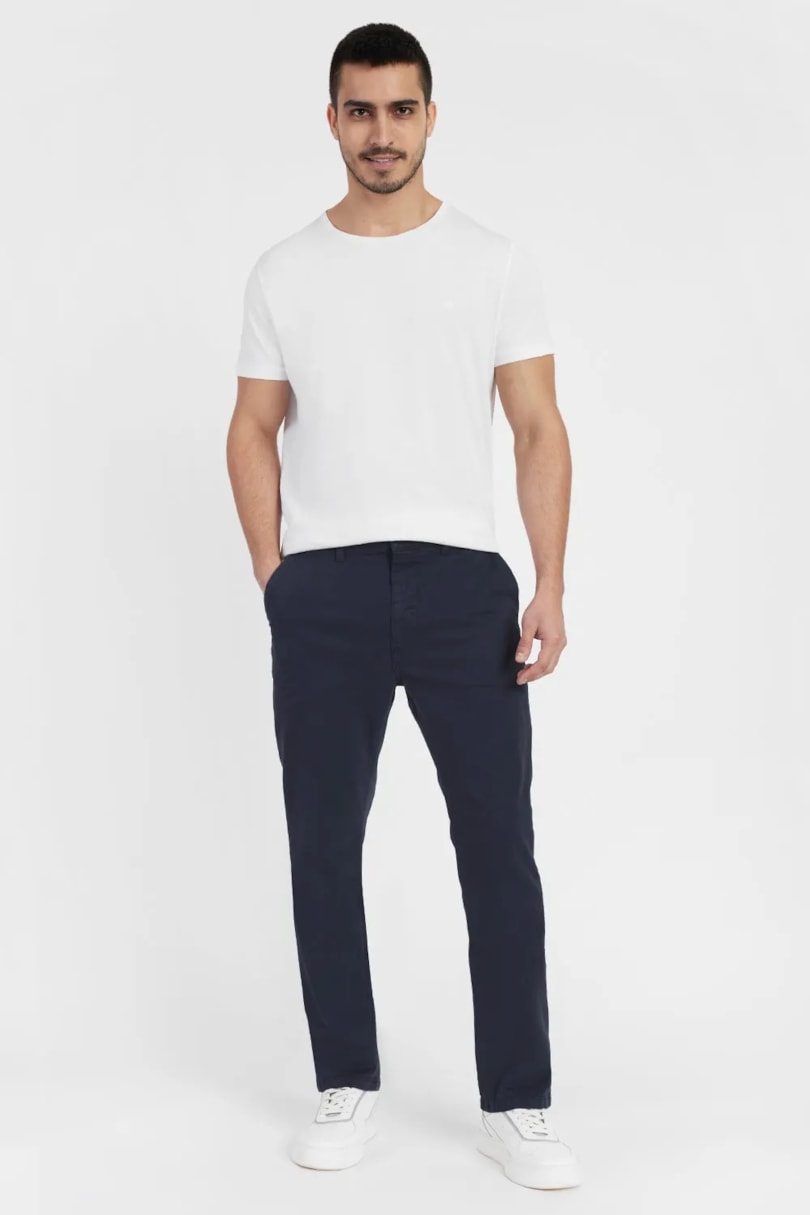Calça Chino Básica Marinho