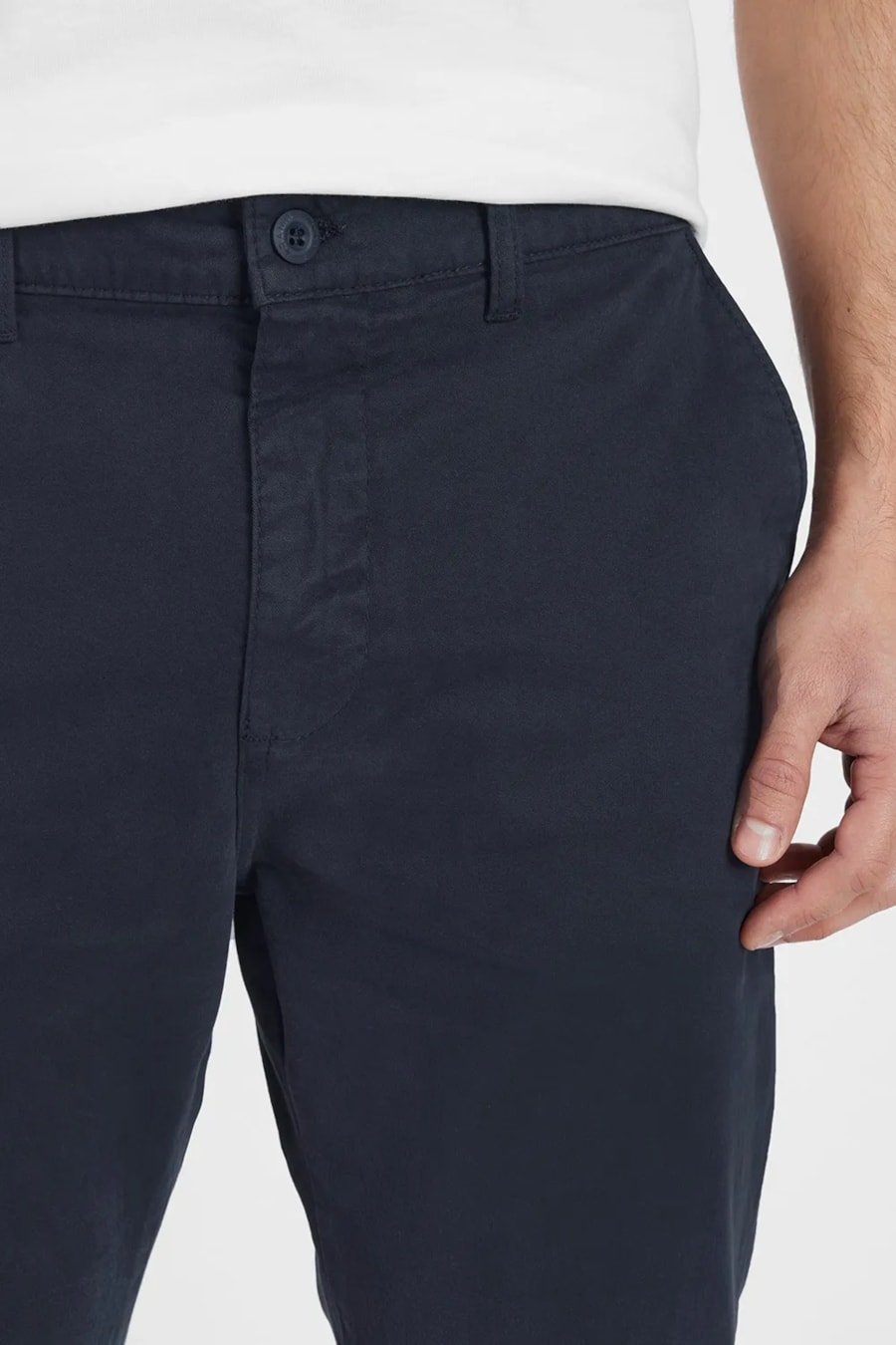 Calça Chino Básica Marinho — foto 3 de 5