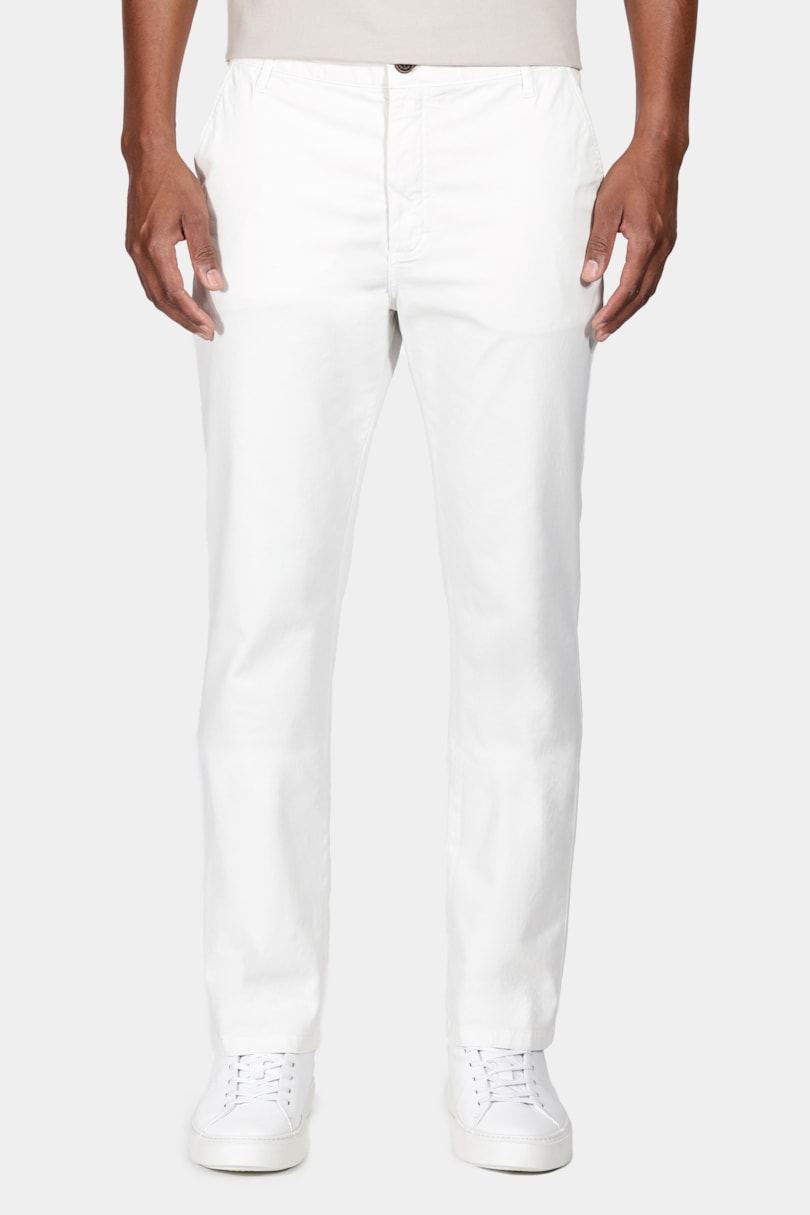 Calça Chino Básica Off White