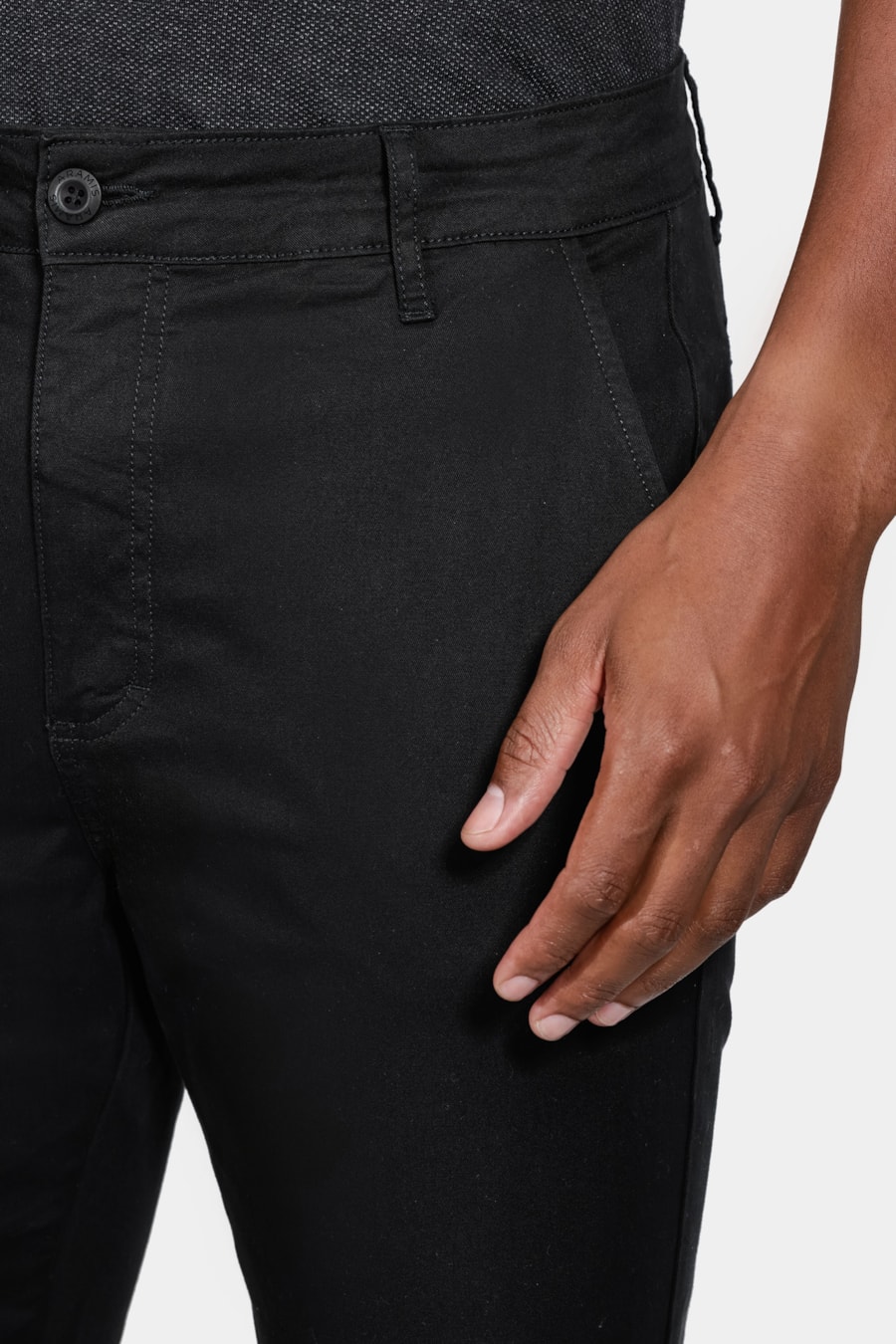 Calça Chino Básica Preto — foto 3 de 6