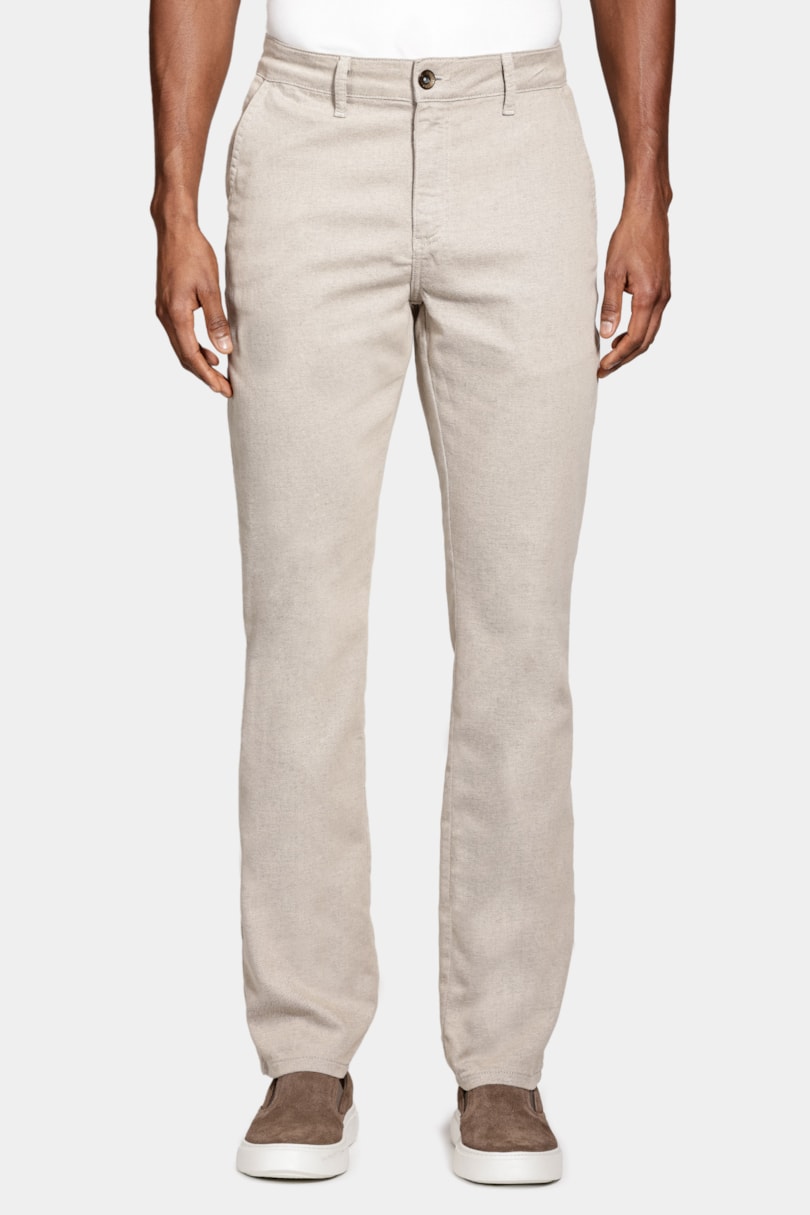 Calça Chino Bolso Faca Moline Areia