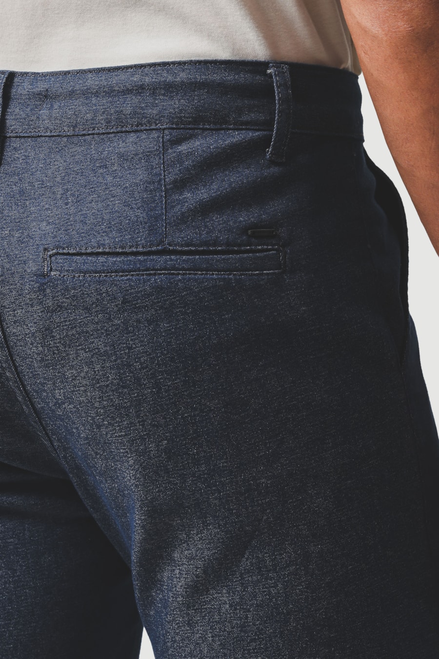 Calça Chino Bolso Faca Moline Azul Índigo — foto 7 de 11