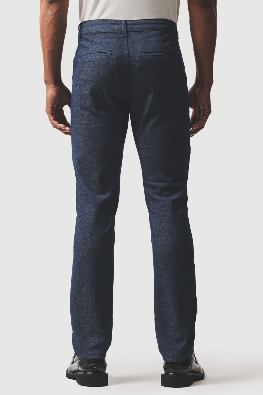 Calça Chino Bolso Faca Moline Azul Índigo — foto 10 de 11