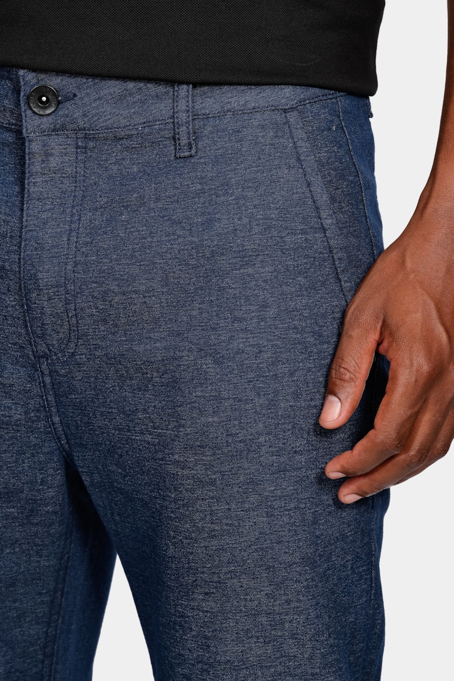 Calça Chino Bolso Faca Moline Azul Índigo — foto 5 de 11