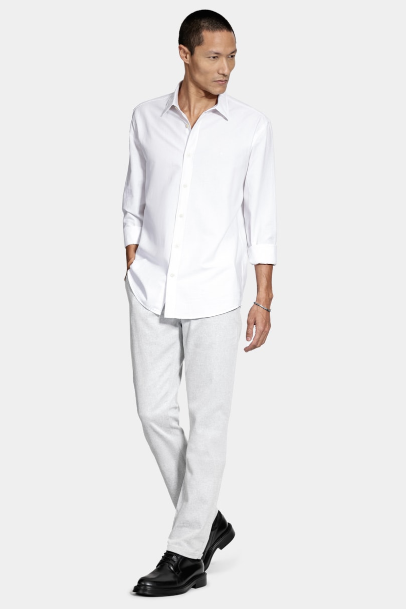 Calça Chino Bolso Faca Moline Branco