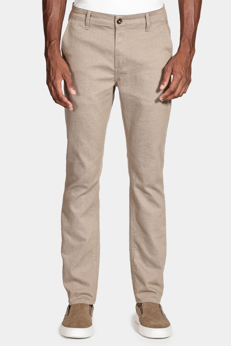 Calça Chino Bolso Faca Moline Cáqui