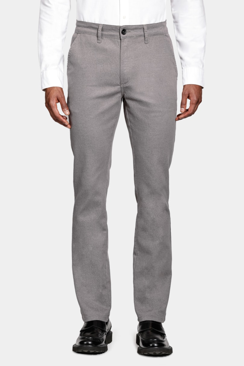 Calça Chino Bolso Faca Moline Chumbo