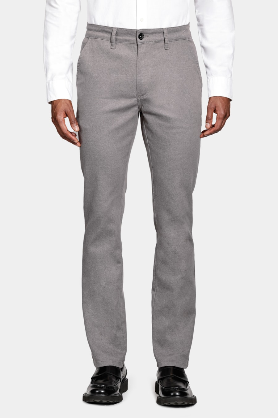 Calça Chino Bolso Faca Moline Chumbo — foto 1 de 6