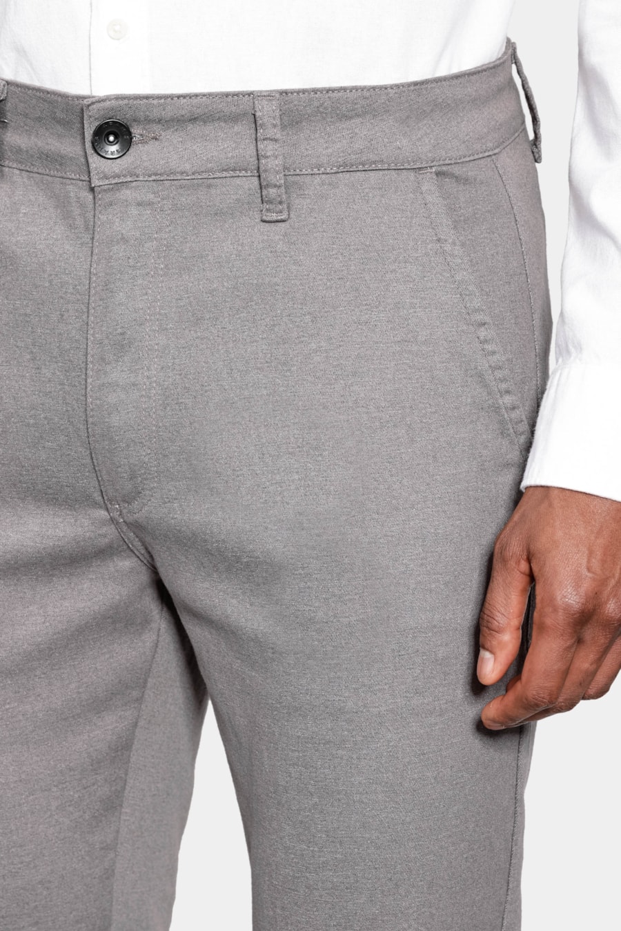 Calça Chino Bolso Faca Moline Chumbo — foto 3 de 6