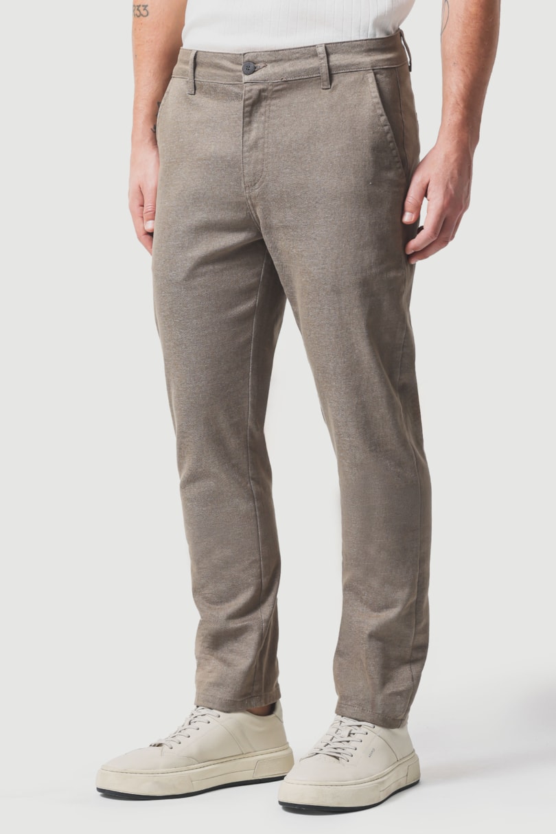 Calça Chino Bolso Faca Moline Fendi 118