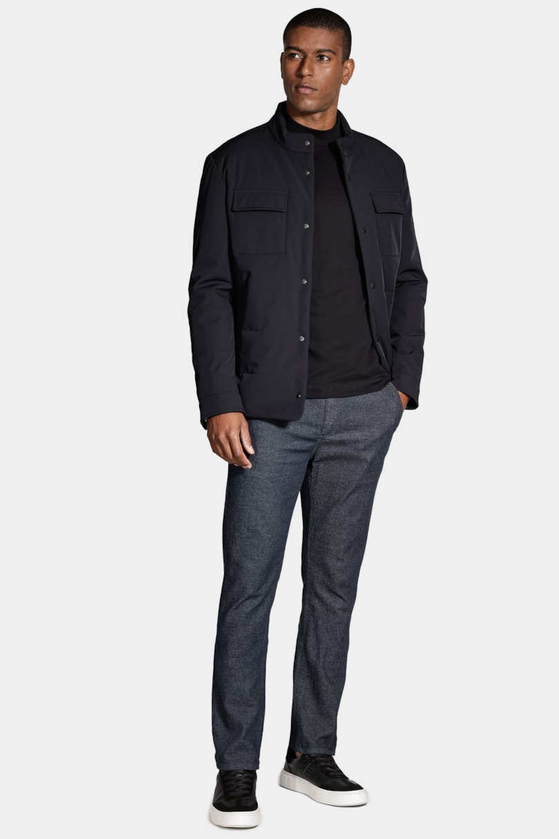 Calça Chino Bolso Faca Moline Marinho