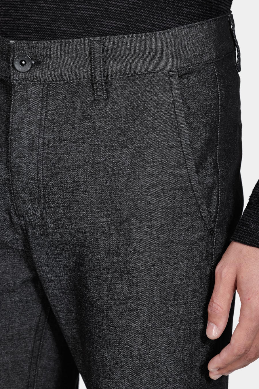 Calça Chino Bolso Faca Moline Preto — foto 3 de 6