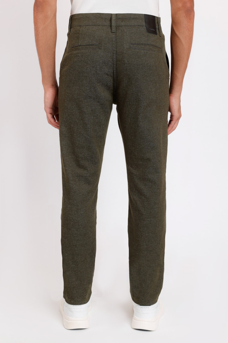 Calça Chino Bolso Faca Moline Verde Militar — foto 3 de 3