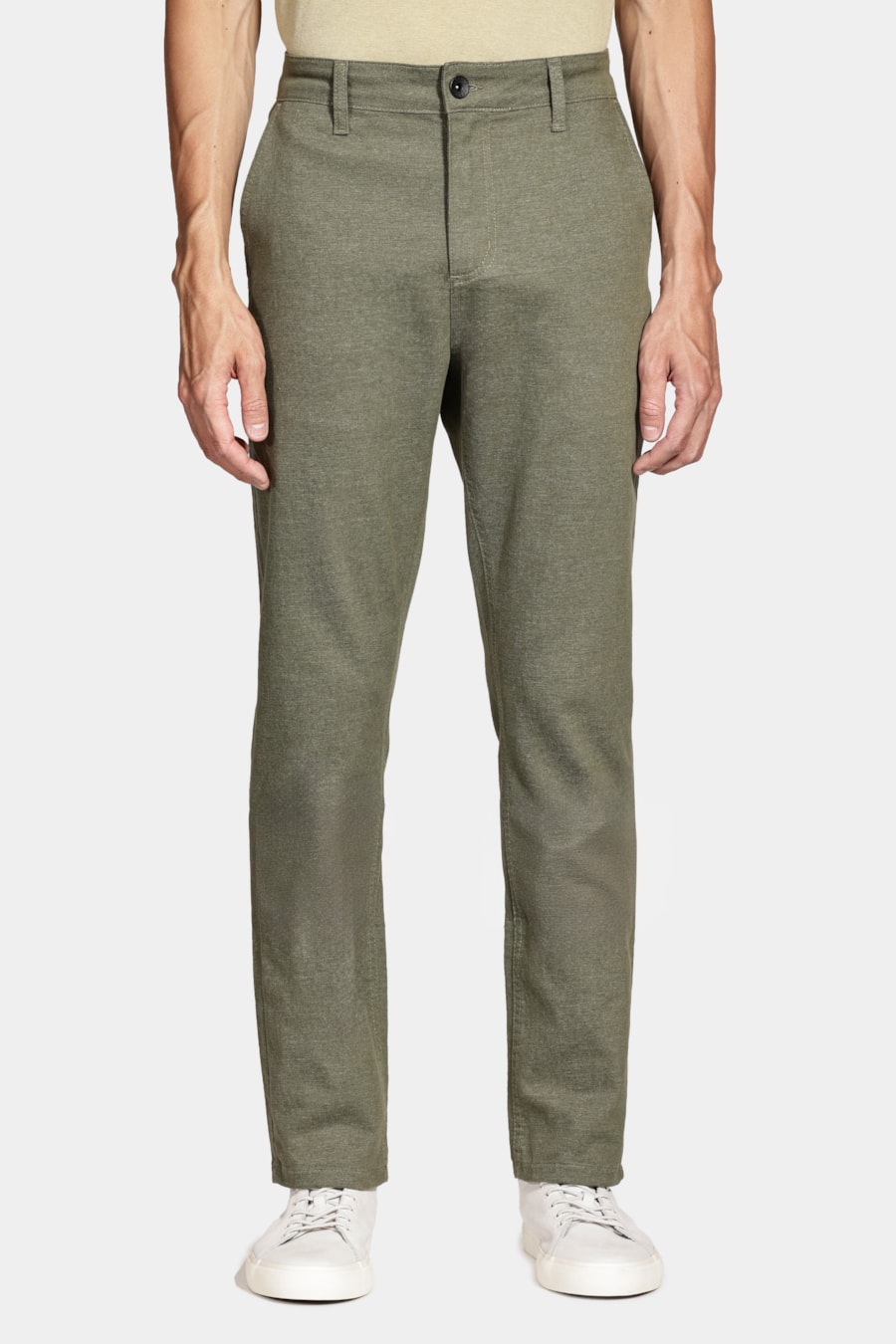 Calça Chino Bolso Faca Moline Verde Oliva — foto 1 de 6