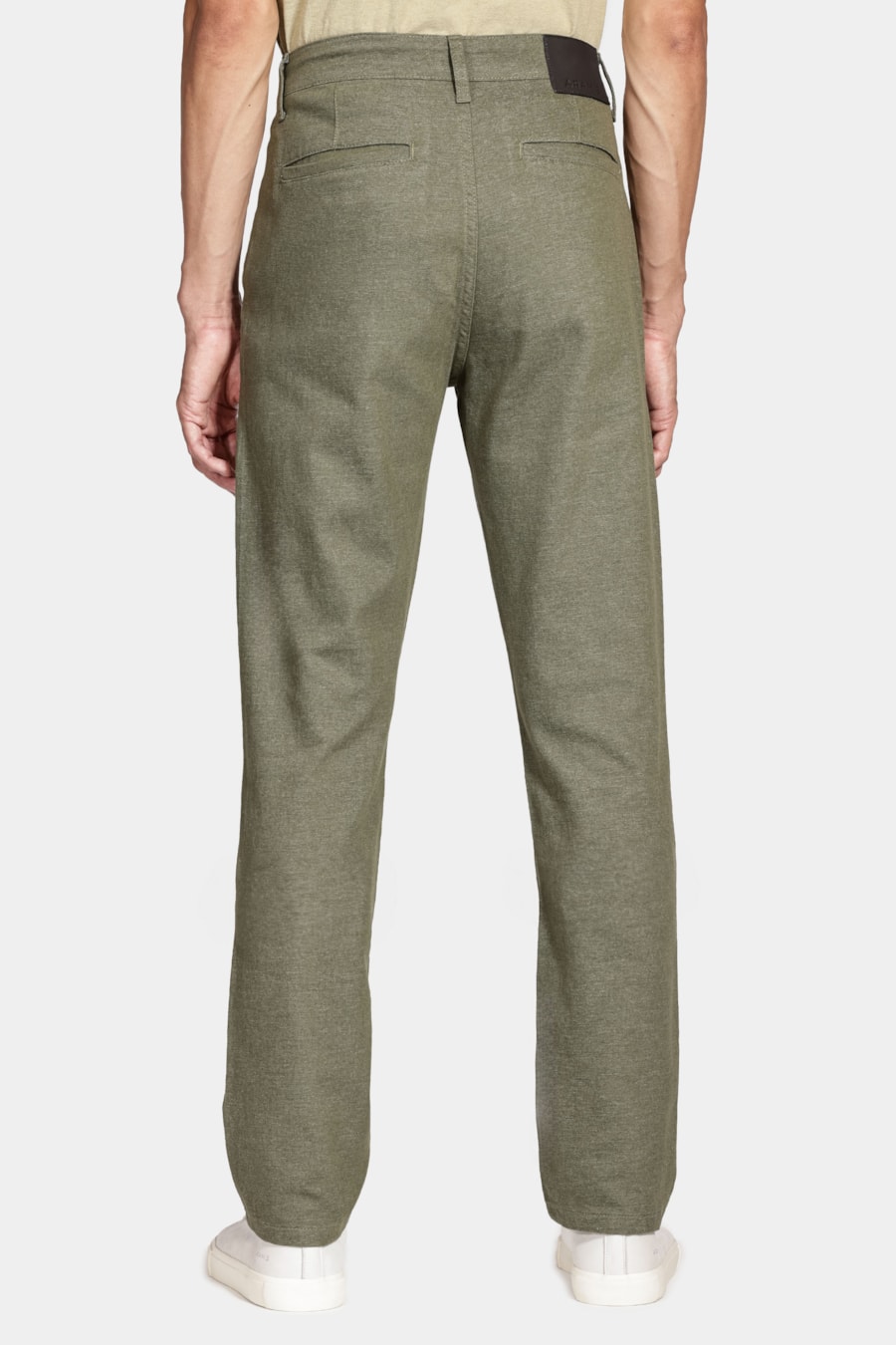 Calça Chino Bolso Faca Moline Verde Oliva — foto 5 de 6
