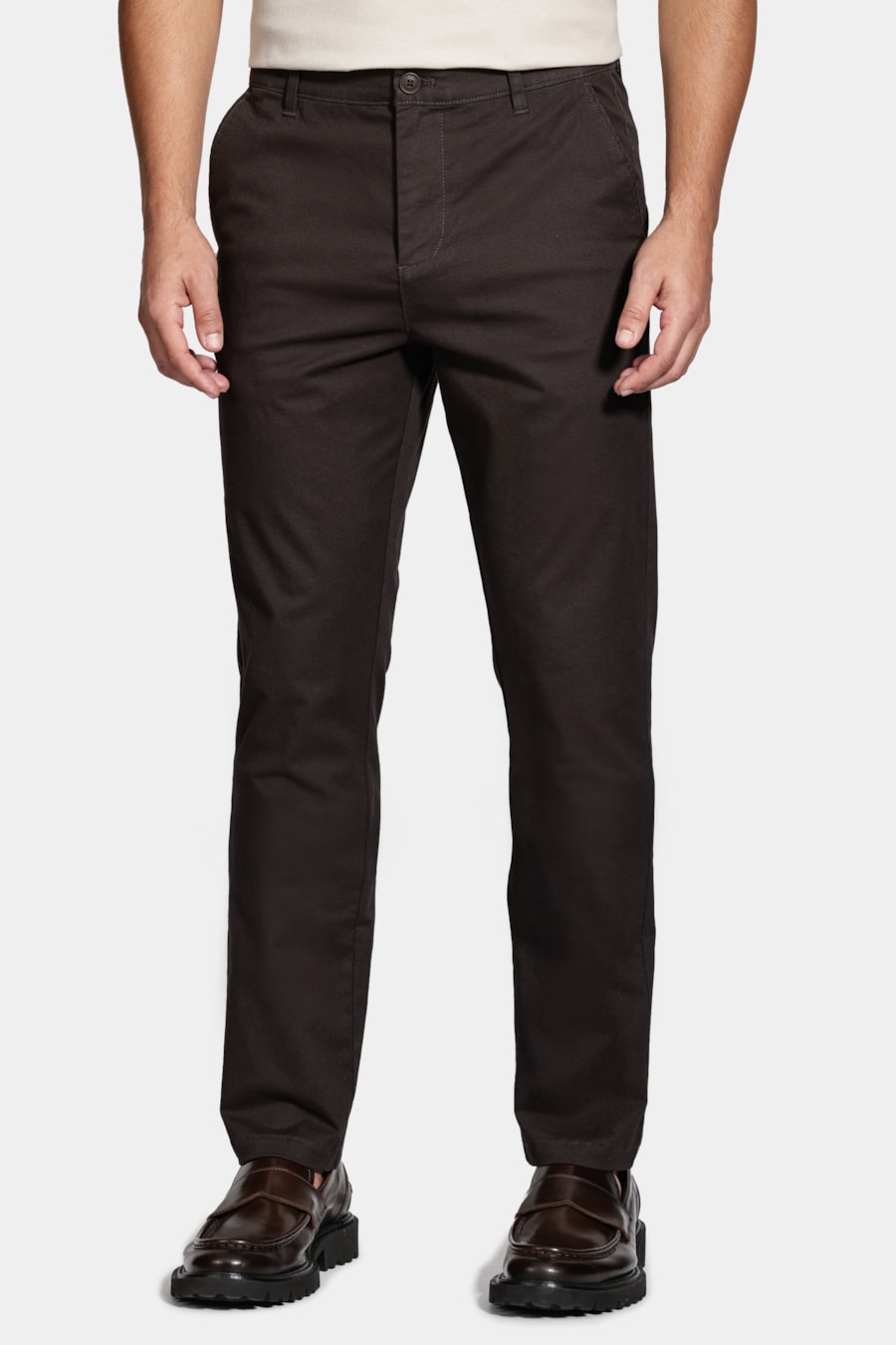 Calça Chino Clássica Cafe — foto 1 de 6