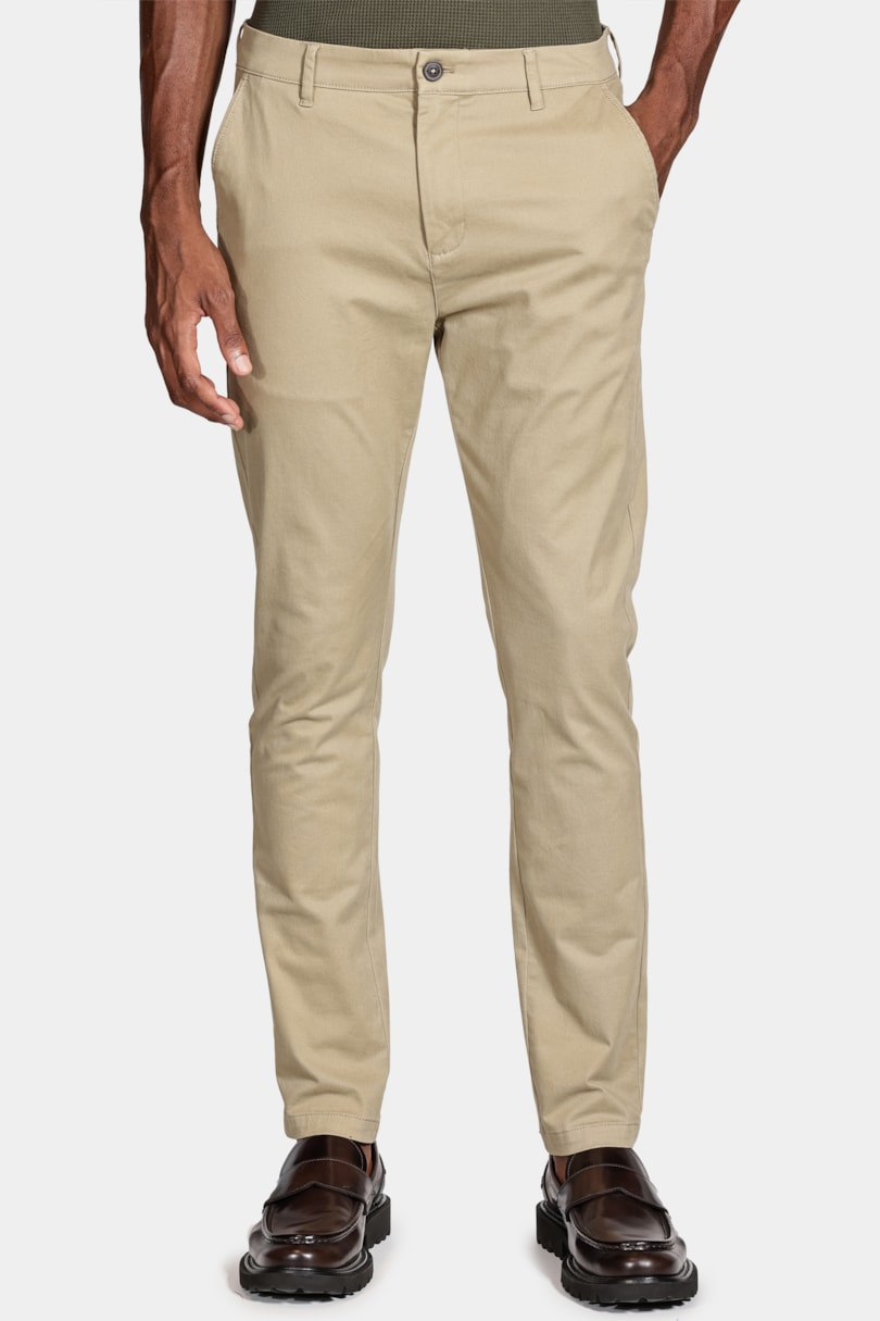Calça Chino Clássica Cáqui
