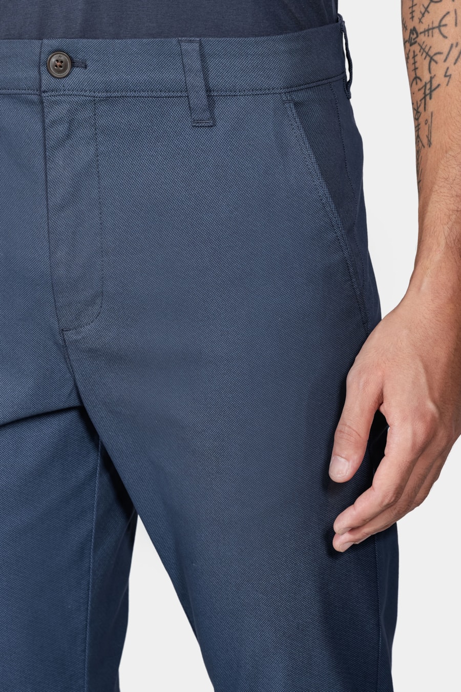 Calça Chino Clássica Marinho — foto 3 de 6