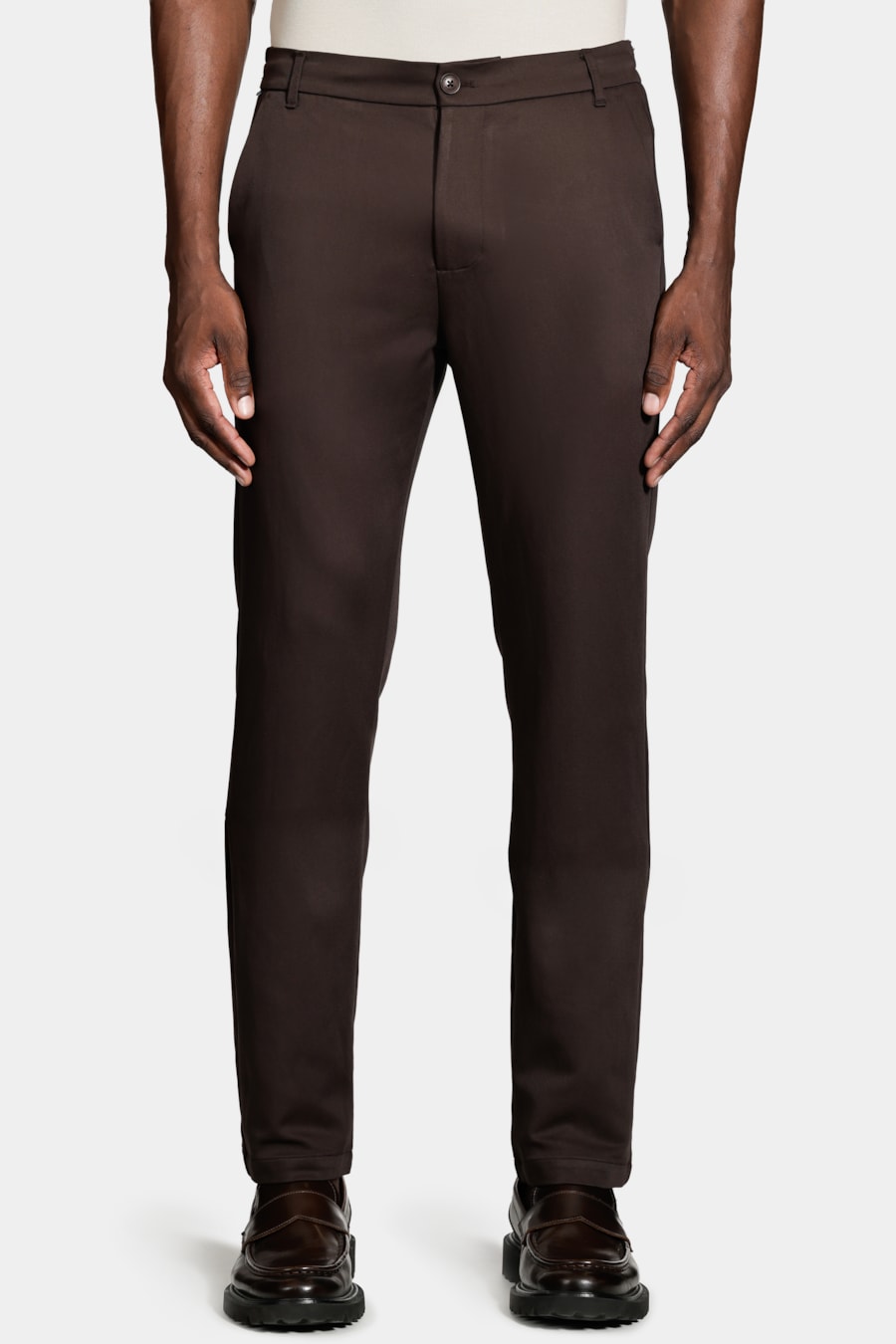 Calça Chino Clássica Slim Travel Cafe — foto 1 de 6