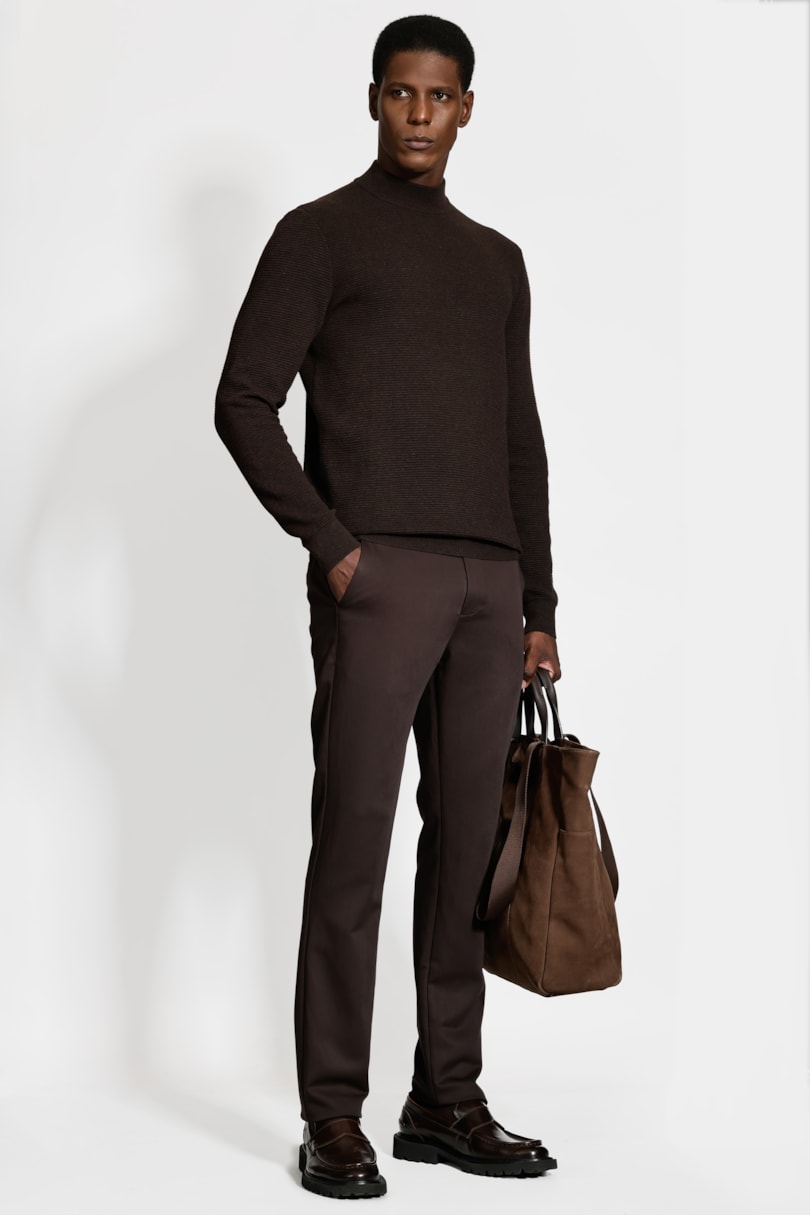 Calça Chino Clássica Slim Travel Cafe