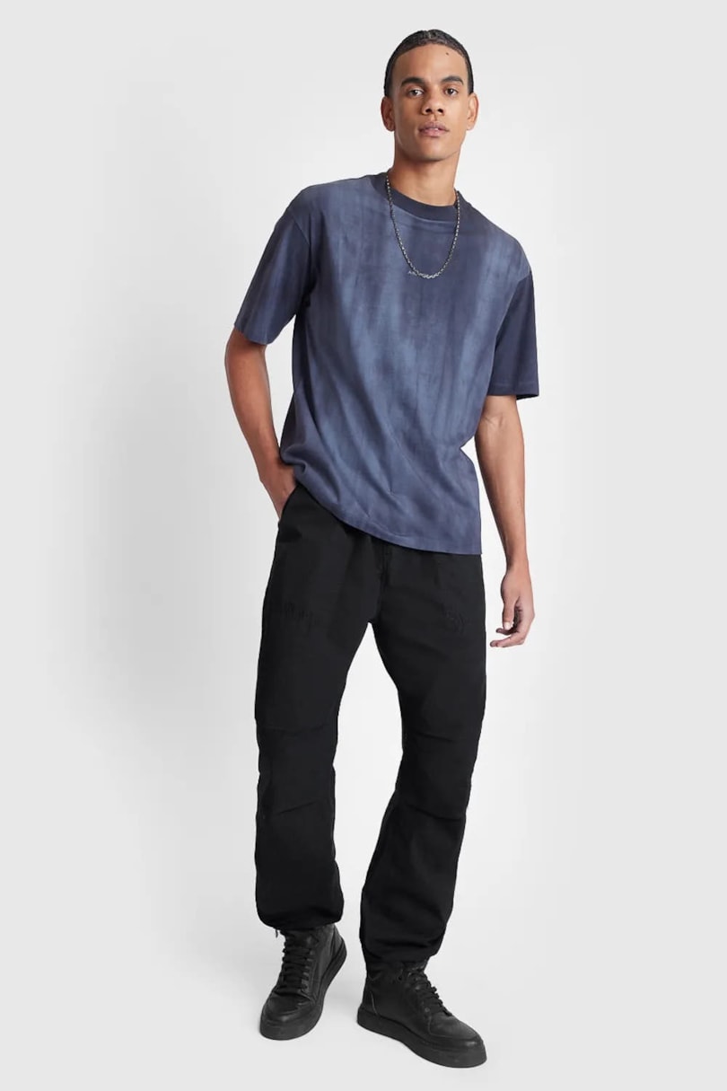 Calça Chino Color Ampla Paper Preto