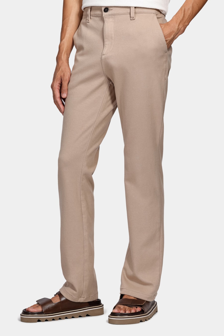 Calça Chino Color Regular Comfort Areia — foto 1 de 6