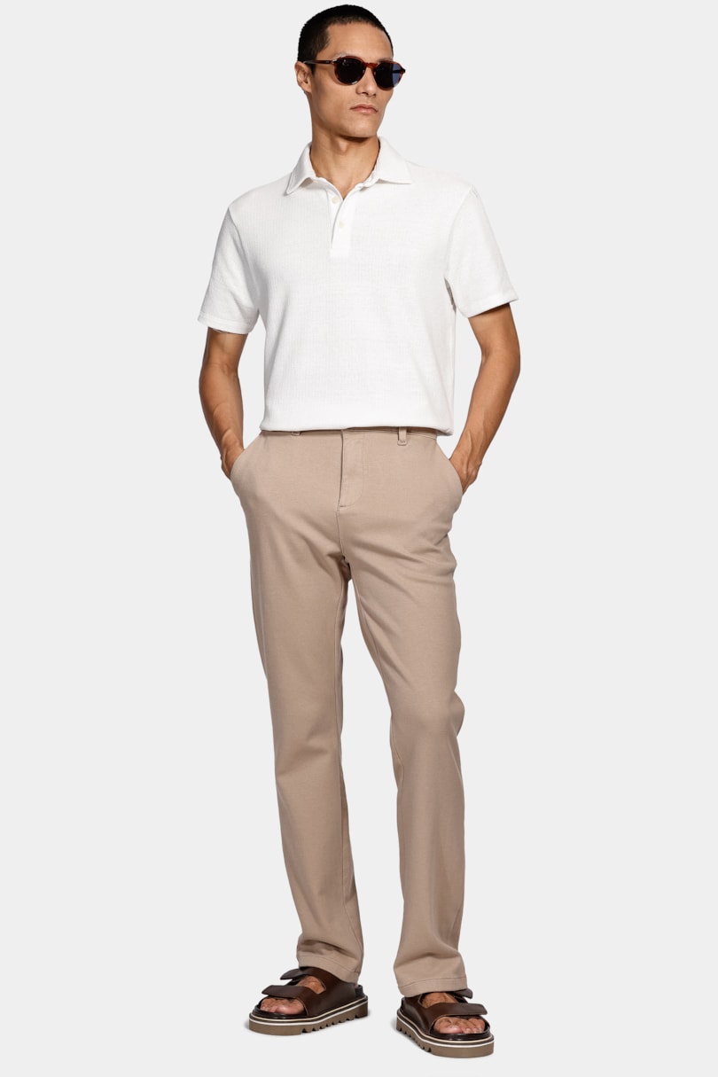 Calça Chino Color Regular Comfort Areia