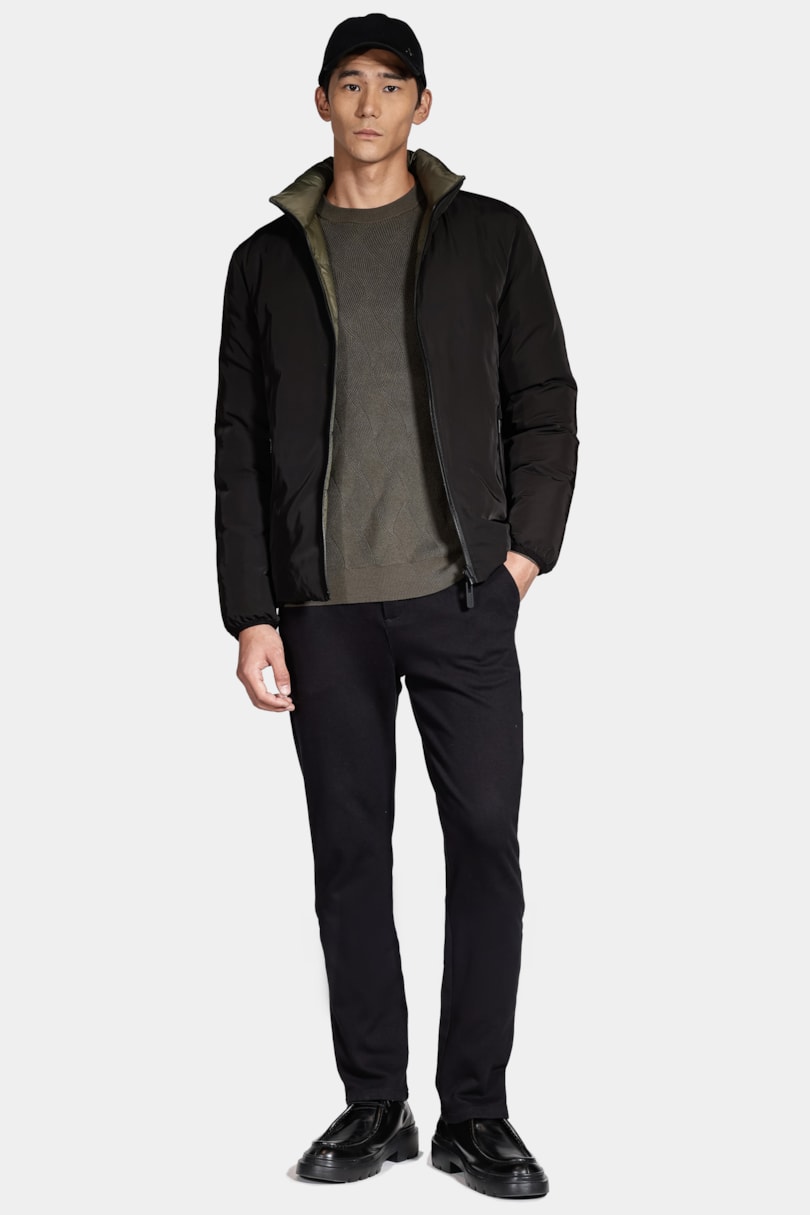 Calça Chino Color Regular Comfort Preto