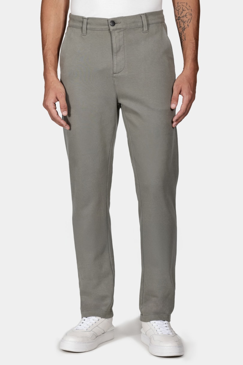Calça Chino Color Regular Comfort Verde Oliva