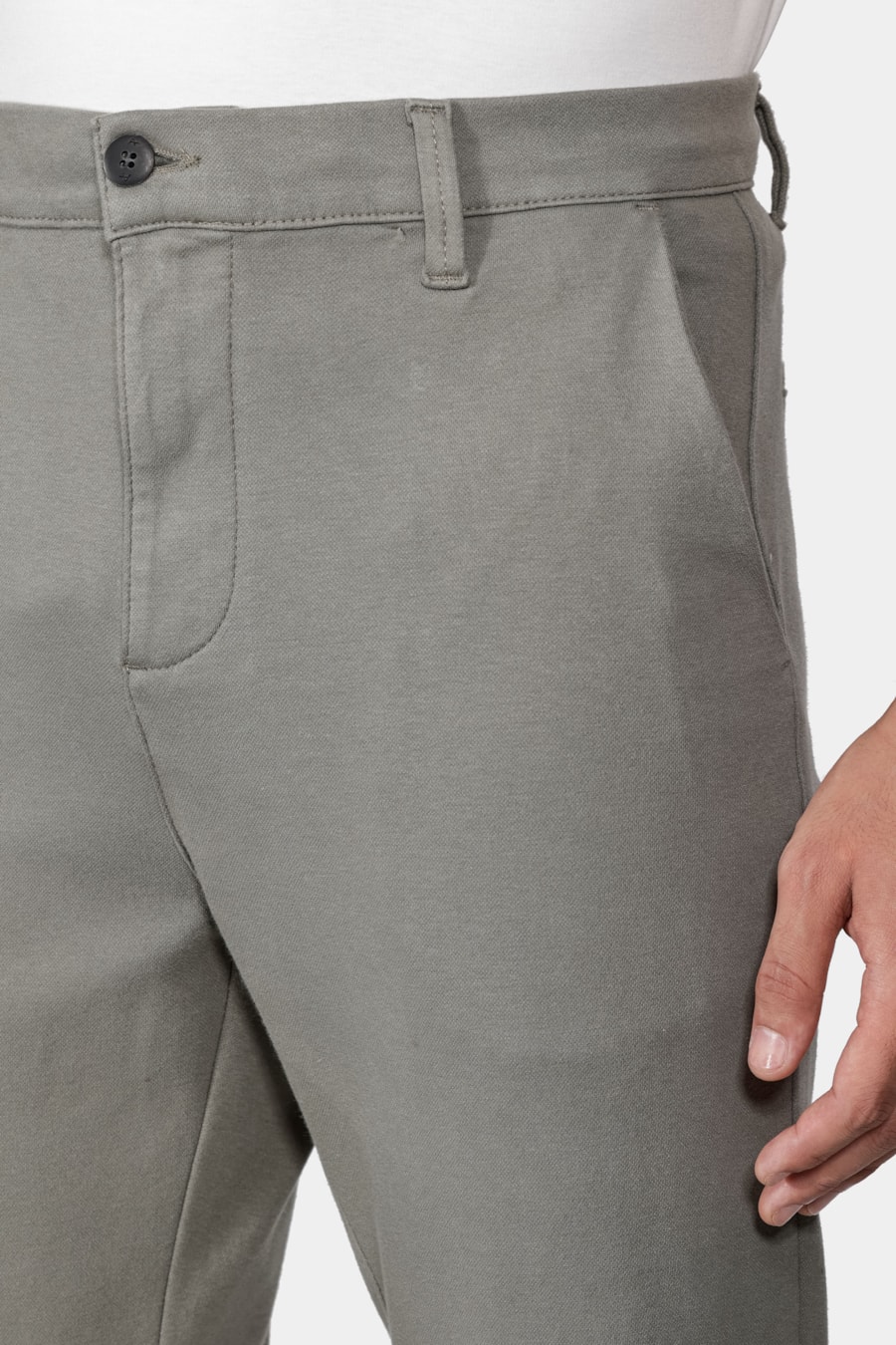 Calça Chino Color Regular Comfort Verde Oliva — foto 3 de 6