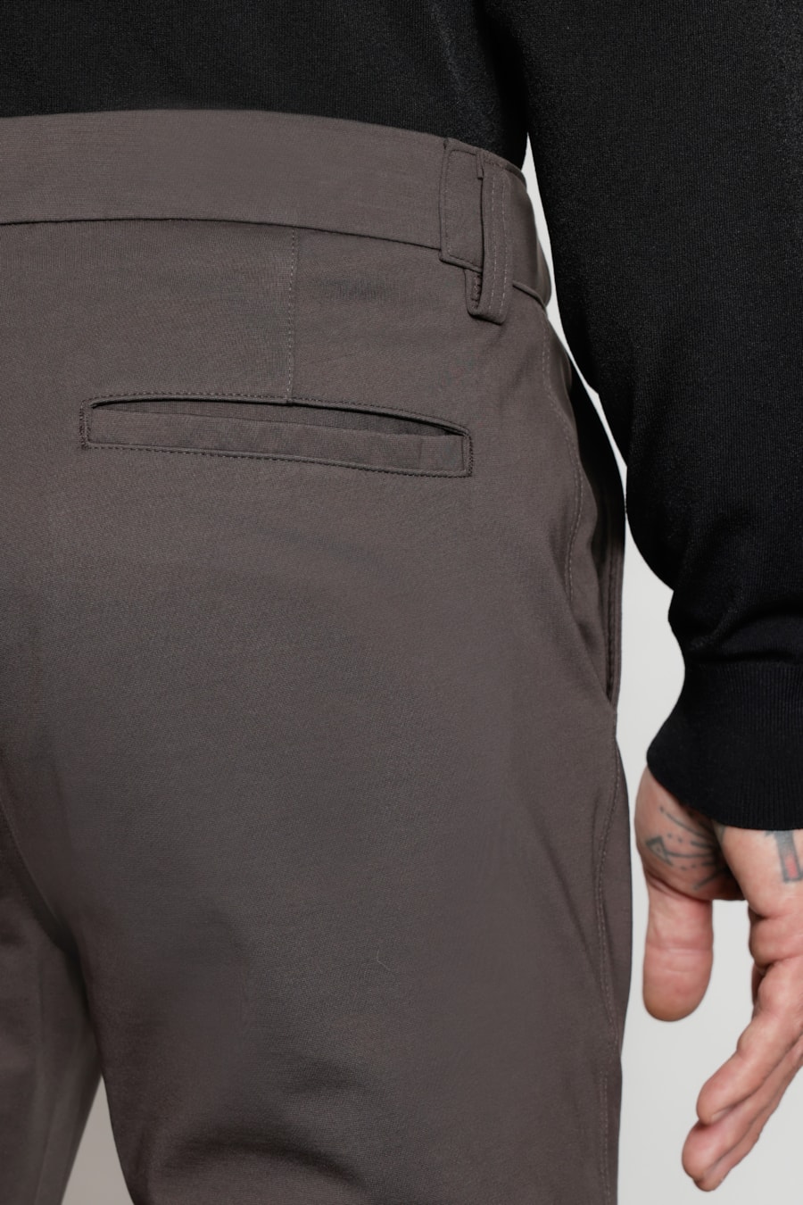 Calça Chino de Malha Moovex Black — foto 4 de 6