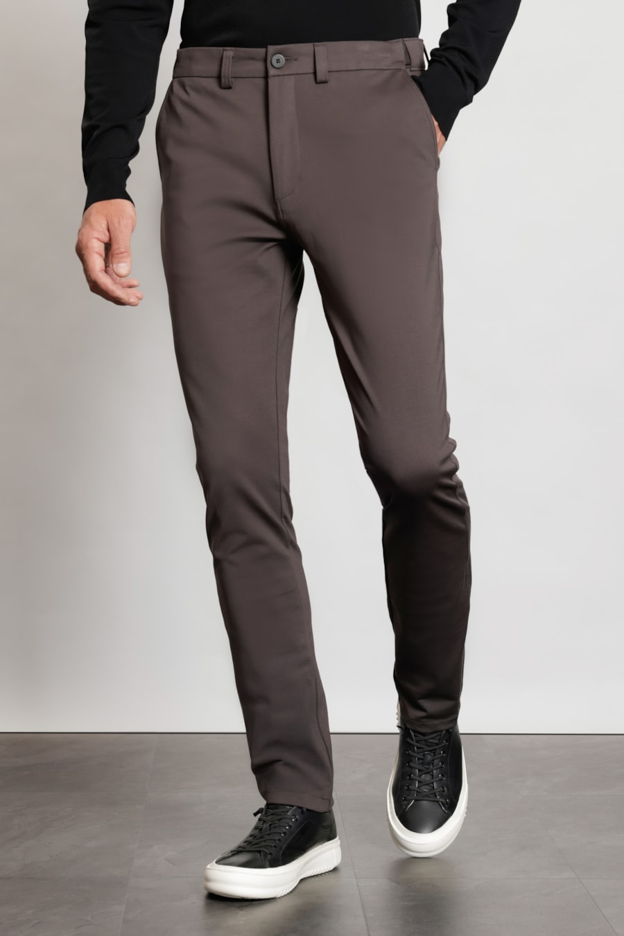 Calça Chino de Malha Moovex Black — foto 1 de 6