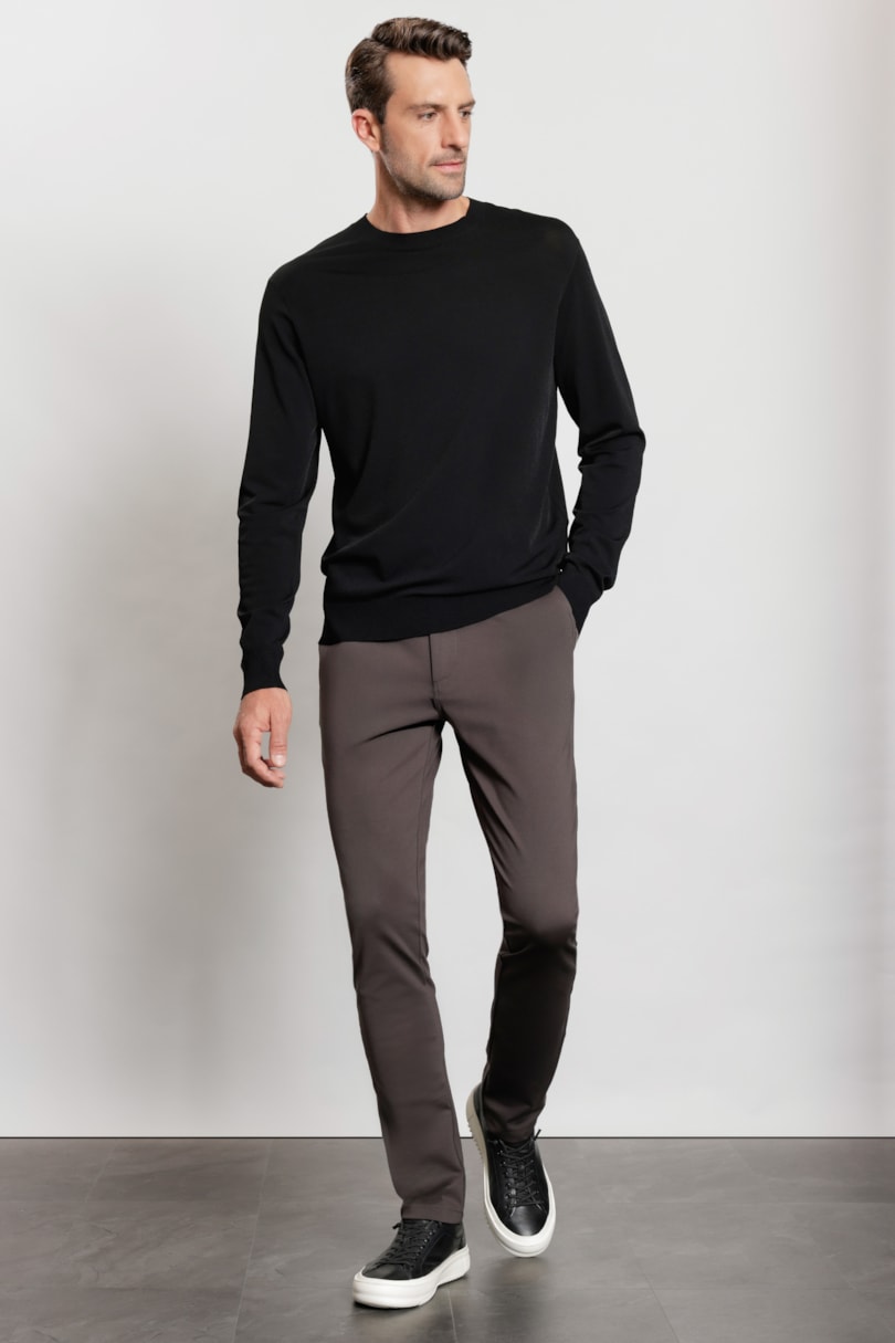 Calça Chino de Malha Moovex Black