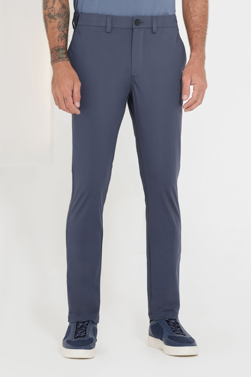 Calça Chino de Malha Moovex Marinho