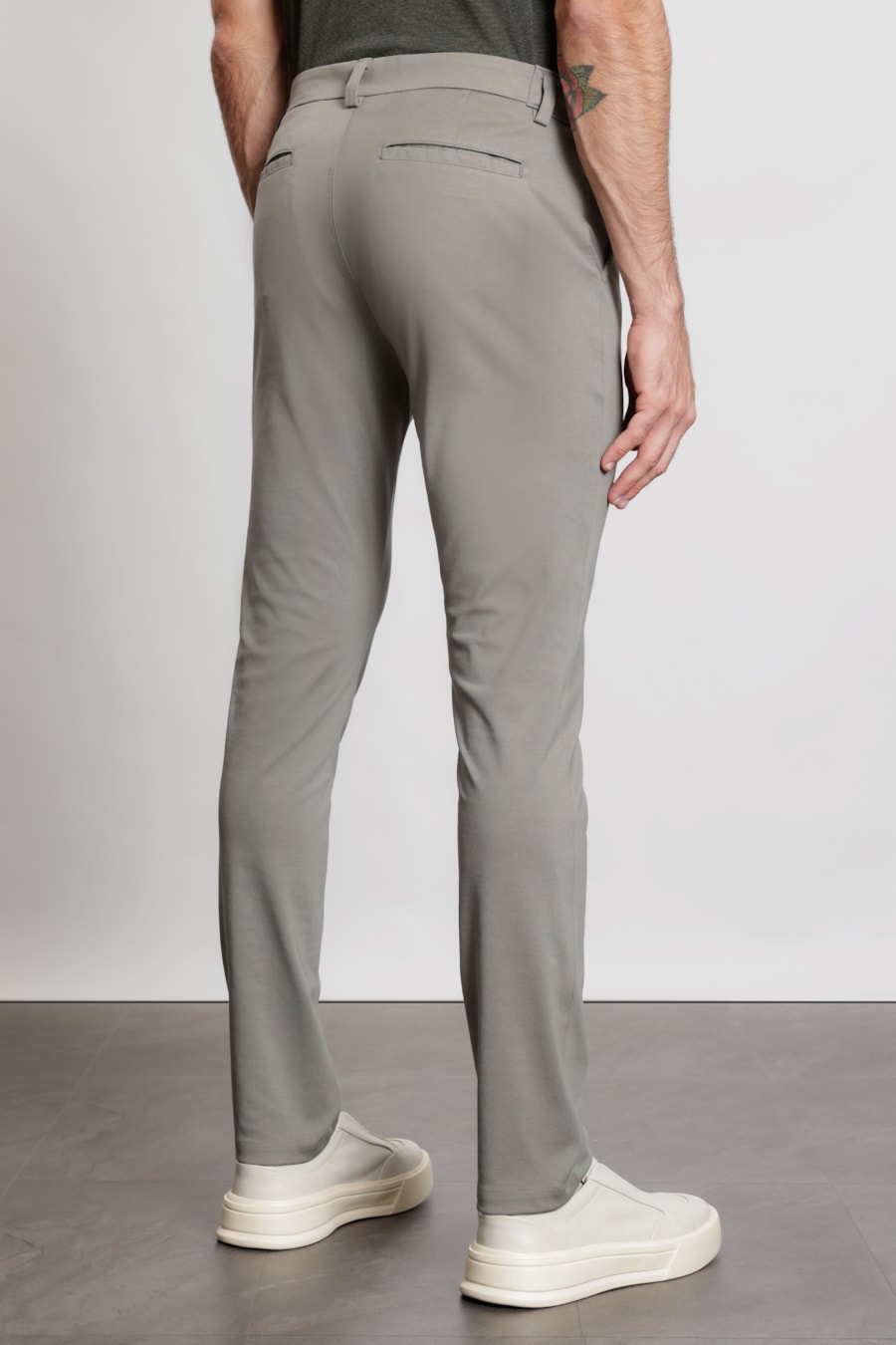 Calça Chino de Malha Moovex Verde Oliva — foto 5 de 6