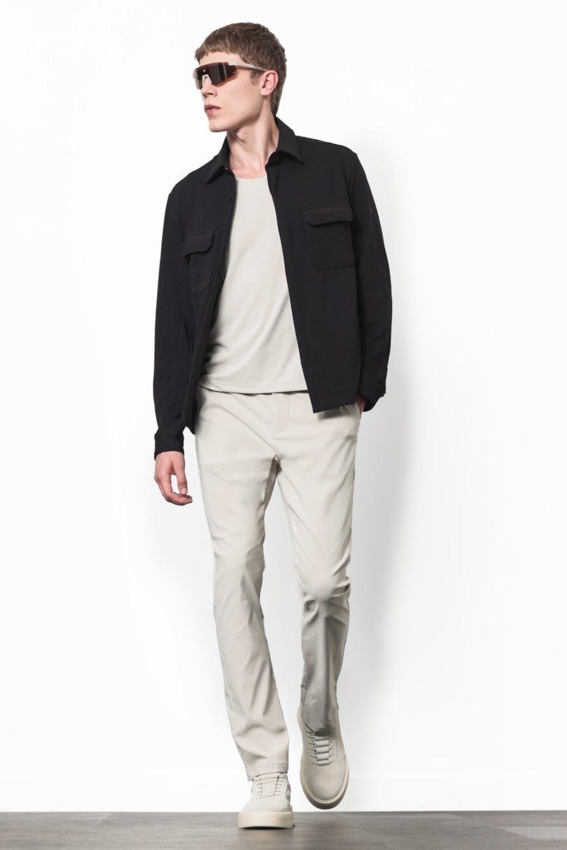Calça Chino Elastic Cinza Claro