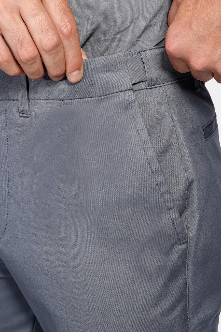 Calça Chino Estilo Moovex Azul Alumínio — foto 3 de 5
