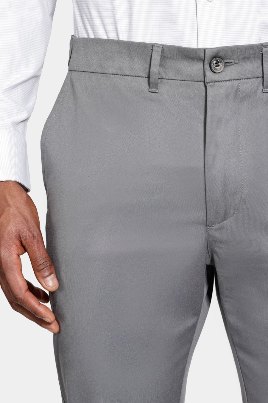 Calça Chino Estilo Moovex Chumbo — foto 3 de 6