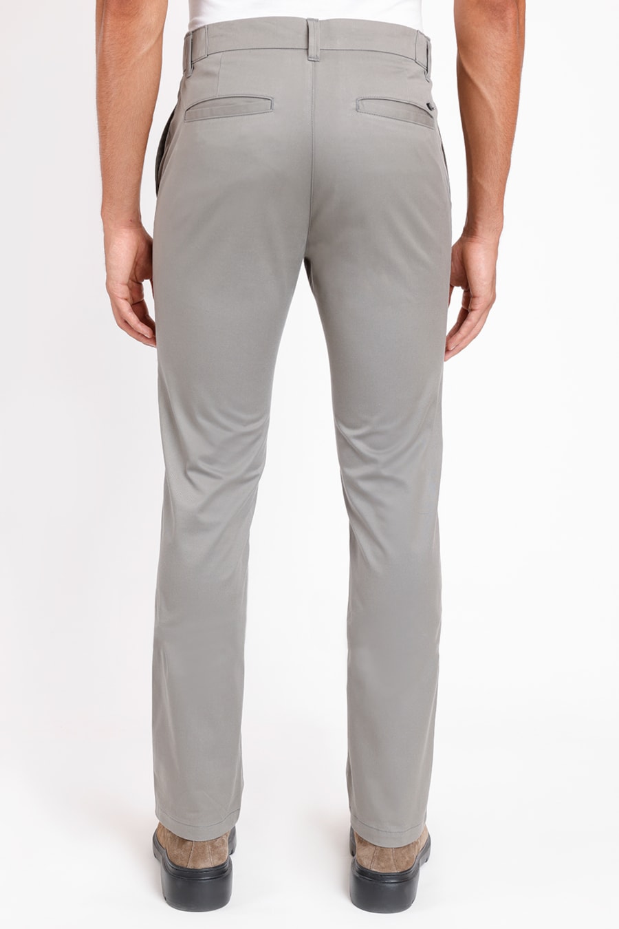 Calça Chino Estilo Moovex Cinza — foto 4 de 4