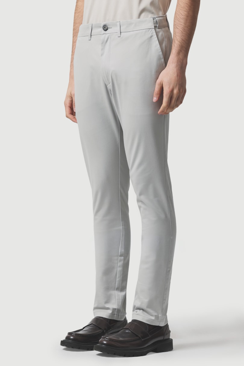 Calça Chino Estilo Moovex Cinza Claro