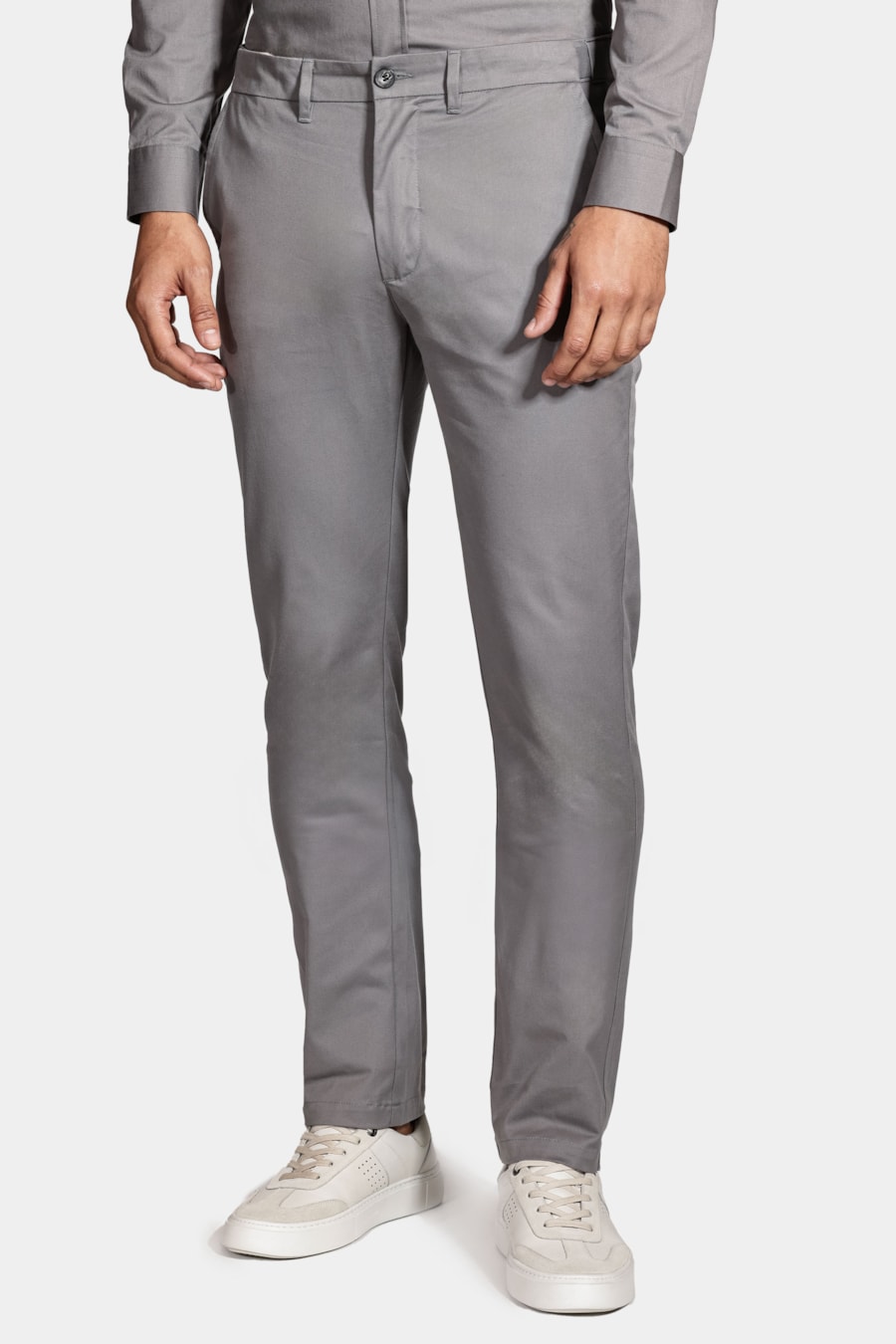 Calça Chino Estilo Moovex Cinza Grafite — foto 1 de 6