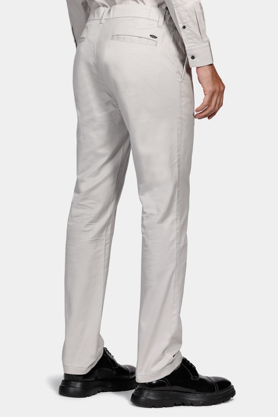 Calça Chino Estilo Moovex Cinza Prata — foto 5 de 5