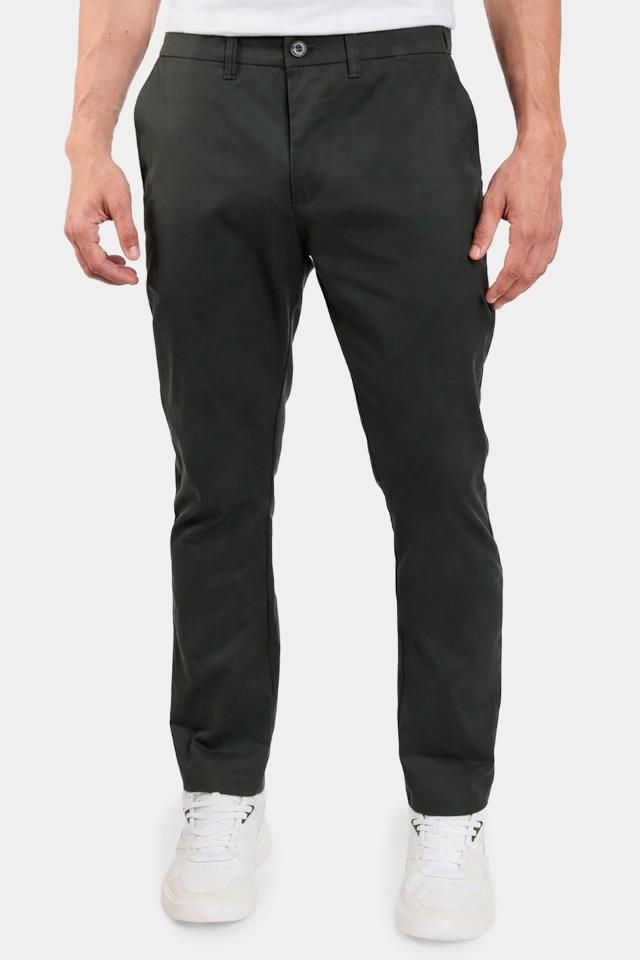 Calça Chino Estilo Moovex Verde Escuro — foto 1 de 6