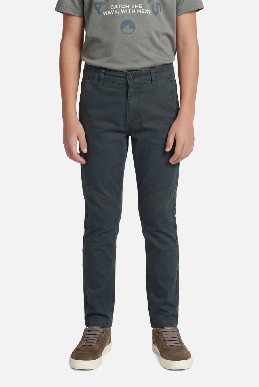 Calça Chino Infantil Bolso Reto Botanico — foto 1 de 4