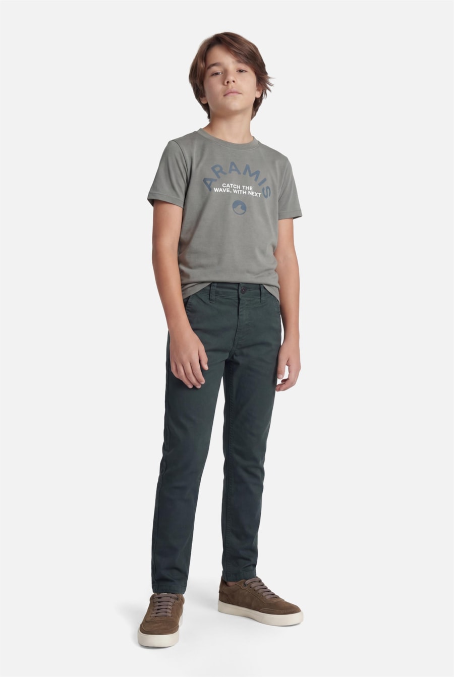 Calça Chino Infantil Bolso Reto Botanico — foto 2 de 4
