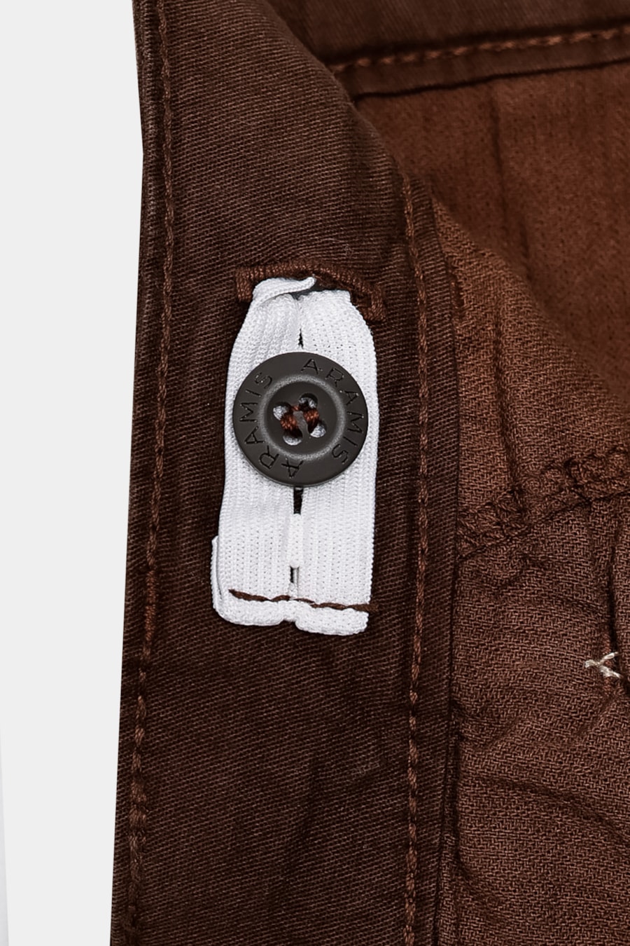 Calça Chino Infantil Bolso Reto Cacau — foto 4 de 4