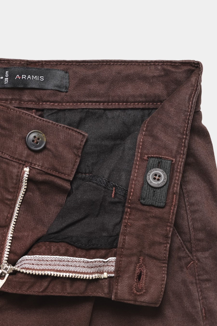 Calça Chino Infantil Bolso Reto Cafe — foto 3 de 5
