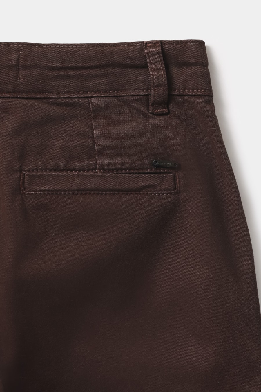 Calça Chino Infantil Bolso Reto Cafe — foto 4 de 5