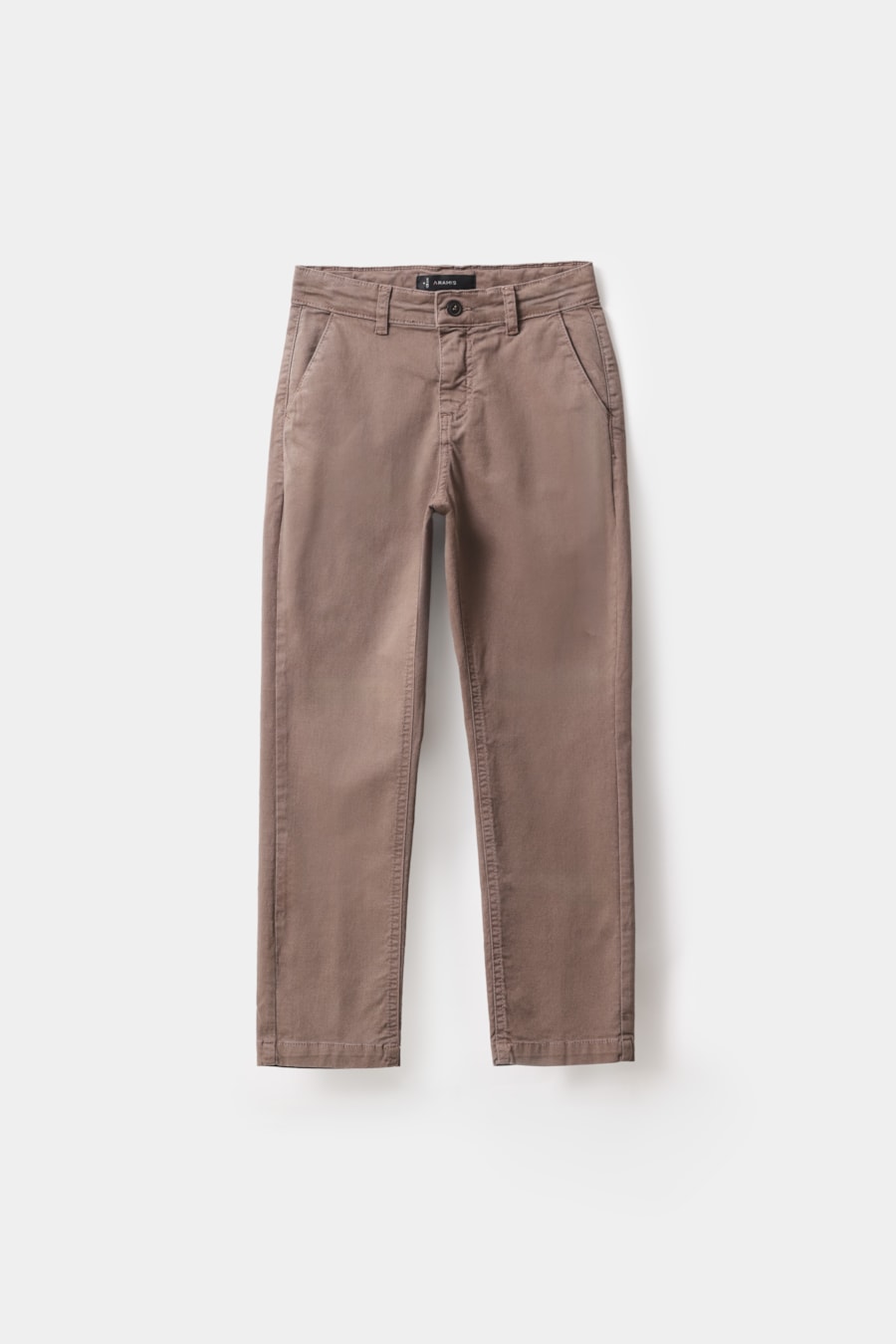Calça Chino Infantil Bolso Reto Caqui — foto 1 de 5